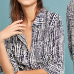 Holding Horses  Black and White Striped Women's Top Photo 0