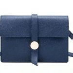 Melie Bianco Nicky Vegan Leather Mini Crossbody, Navy Photo 1