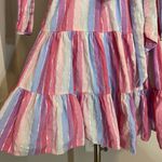 J.Crew  Belted button-up dress in pastel stripe Photo 4