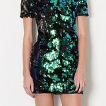 Topshop sparkly green velvet sequin dress Photo 0