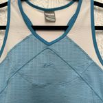 Nike Blue Ribbed Fitted Sleeveless Tank Top Size M Photo 1