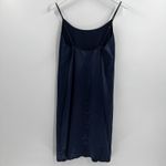STAUD  Midi Slip Dress Size Medium Satin Dark Navy Blue Cocktail Party Minimalist Photo 5