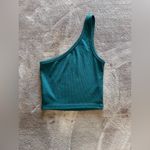 ELECTRIC BLUE Ribbed One Shoulder Stretch Tank Top Women’s Sz S EUC Photo 2