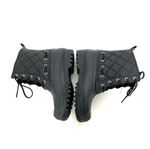 Sperry NEW Top Sider Gosling Quilted Duck Waterproof Black Lace Up Boots Size 6 Photo 2