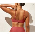 J.Crew Lana Bikini Top Classic Sculpt Removable Pads Adjustable Straps Coral M Photo 1