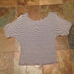 None Striped off the shoulder top Photo 1