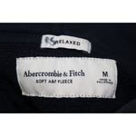 Abercrombie & Fitch Soft A&F Fleece Black Long Sleeve Hoodie Sweatshirt Size M Photo 2