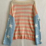 Lisa Robertson Women’s Sweater American Flag Pastel Color Size L Blue Size L Photo 7