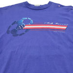 Coed Sportswear, Inc. 1990s Vintage USA Soccer Shirt Size Large L By Graphic Tee American Flag Stars And Stripes Graphic Print T-Shirt Unisex T-Shirt  Photo 2