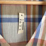 Madewell NWT Plaid Ruffle Top Photo 3