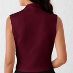 Cider ASYMMETRICAL HIGH NECK RUCHED CROP TOP Photo 2