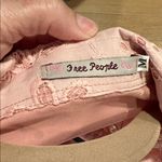 Free People  Pink Floral Eyelet‎ Blouse medium Photo 5