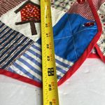 Handmade  quilted Americana vest red white blue July 4th watermelon grandma L Photo 9