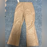 Abercrombie & Fitch NWT Beige Faux Leather Pants Size Short 28 Waist or Size 6 Photo 7