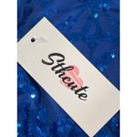 Sthcute Royal Blue Sequin Minidress Women's Size M Strappy Back Homecoming Glam Size M Photo 6