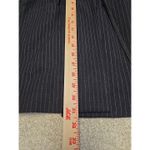 Alice + Olivia Womens Kylie Black Pinstrip Knit Blazer Sz M Elastic Drawstring Photo 8