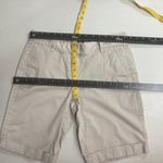 Ann Taylor  Khaki Cuffed Bermuda Shorts Size 8 Tan‎ Photo 5