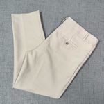 Loft  Slim Straight Leg Pencil Pants in Curvy Fit Dress Pants in Ecru Size 10 Photo 3