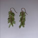 Candela  peridot chicklet drop earrings Photo 1