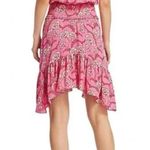 ALC Frank A.L.C 100% Silk Cody Floral Print Asymmetrical Halter Neck Midi Dress Pink 8 Photo 1