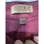 Judy Blue Jeans Burgundy Garment Dyed Wide Leg Cropped Pants Size 13 31 Photo 2