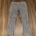 J.Crew ‎ Winnie Pant Gingham black & white Checkered Ankle Cropped Pants Size 10 Photo 4