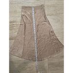 DO+BE  Gold  Metallic Flowy Skirt Size S A-line‎ Photo 3