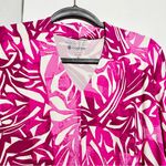 Coolibar Women's Fuchsia and White Patterned Blouse Pink Photo 1
