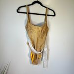 We Wore What NWT Danielle 3.0 One-Piece Swimsuit | Belted Seersucker | Size L Photo 2
