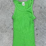 RE/DONE $95 NWT  x HANES LIME RIBBED TANK TOP SZ M Photo 3