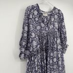 Daughters Of India Kyra Midi Dress Blue Iris S Floral Cottage Beach Resort Relax Photo 4