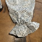 Altar'd State White and Black Polka Dot Crop Top With Tie Back Size XSmall Photo 3