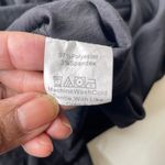 SheIn  Black Shiny High Neck Button Pleated Balloon Ruched Sleeve Dress Zip XL Photo 8