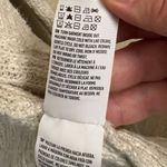 American Eagle Cardigan Sweater Eyelet Lace Up Back Detail Open Front Beige XS Photo 6