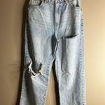 Garage denim wide leg distressed jeans high rise 1/25 Photo 3