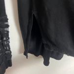 Free People Women's Cut Out Mesh Black Top Size XS Photo 10