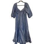 Hutch Anthropologie  blue twist front dress size L NWT Photo 3