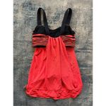 Lululemon  Run: Back On Track Orange Dark Navy Blue Athletic Tank Top Size 4 Photo 5