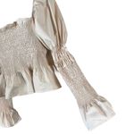 Topshop  Shirred Satin Blouse Photo 3