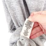 Free People  Gray Palisades Off The Shoulder Shirt Sz S Photo 2