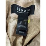 Liz Claiborne Studio By Liz‎ Claiborne Camel Color Long Sleeve Suede Button Up Jacket Size L Photo 4