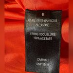 Robert Rodriguez  Cocktail‎ Dress Size 8  Orange Ruched Gathered Mini Cap Sleeve Photo 7