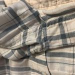 Paige  Plaid Button Down Shirt Size Small Wht/Blue/Tan Photo 8