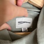 American Eagle  Leopard Print Turtle Neck Seafoam Green Sweater Size Small Photo 5