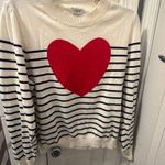J.Crew puffed sleeve with heart sweater Photo 0