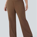 Halara  Flare Leg Brown Women's Pants Photo 0