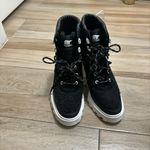 Sorel Women's Brex Heel Cozy Lace Booties Boots Sizes 9.5 Black Sea Salt NEW Photo 8