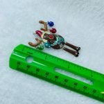 Rudolph The Red Nose Reindeer Christmas Pin Brooch Dangle Legs Ornament Dangles Photo 5