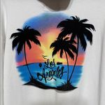 Hollister  White Hoodie Los Angeles Airbrush Back Size Medium Photo 4