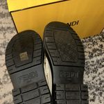 Fendi Vitello Abrasivato graphy 50mm Loafers Blanco Babe size 38 Photo 4